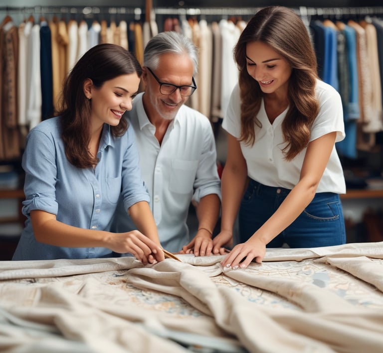 Community members celebrating a successful trade deal that supports generational wealth growth.