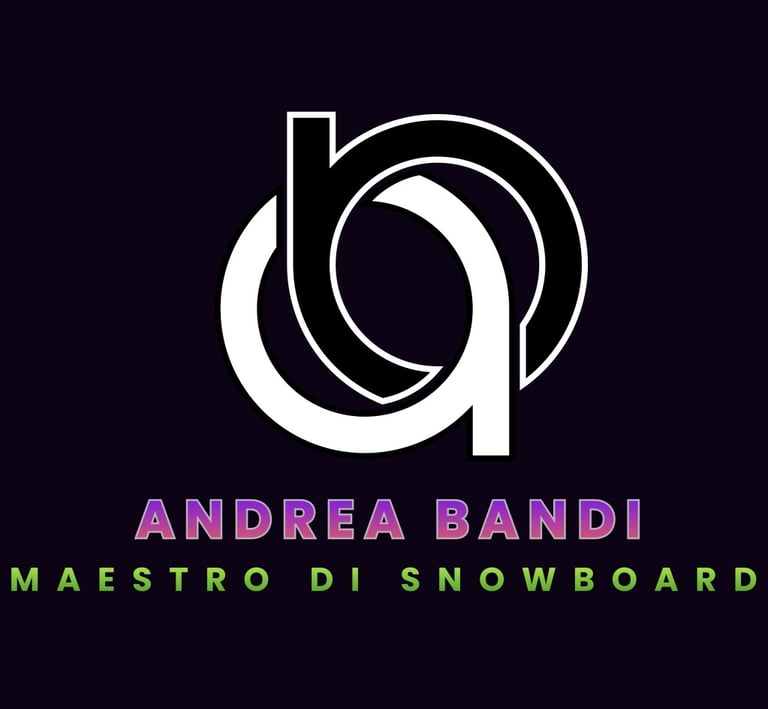 Logo della pagina per prenotare lezioni di snowboard con Andrea Bandi, maestro di snowboard a Sestriere