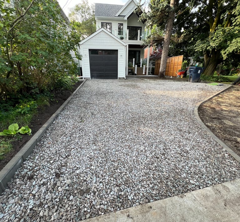 Gravel driveway