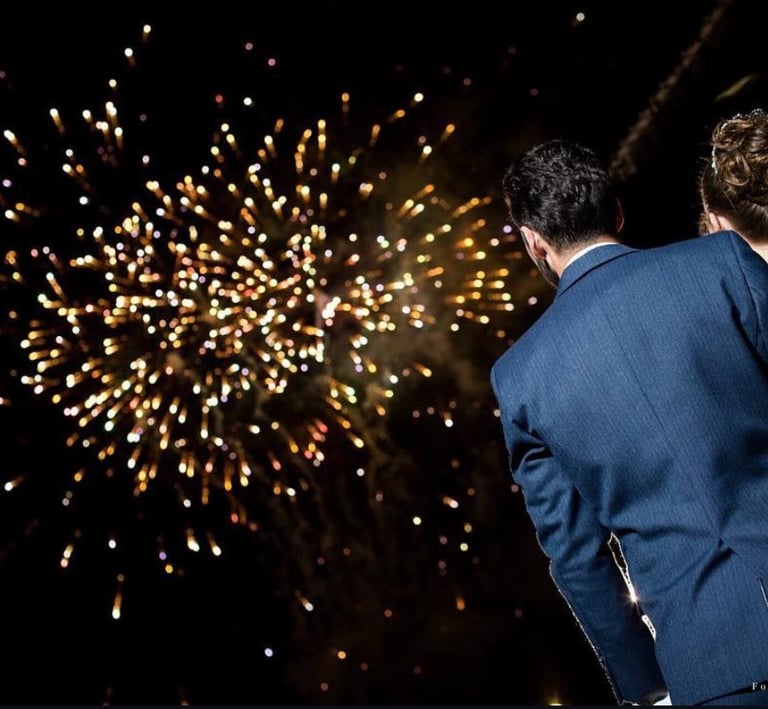 Explosión de magia bajo las estrellas