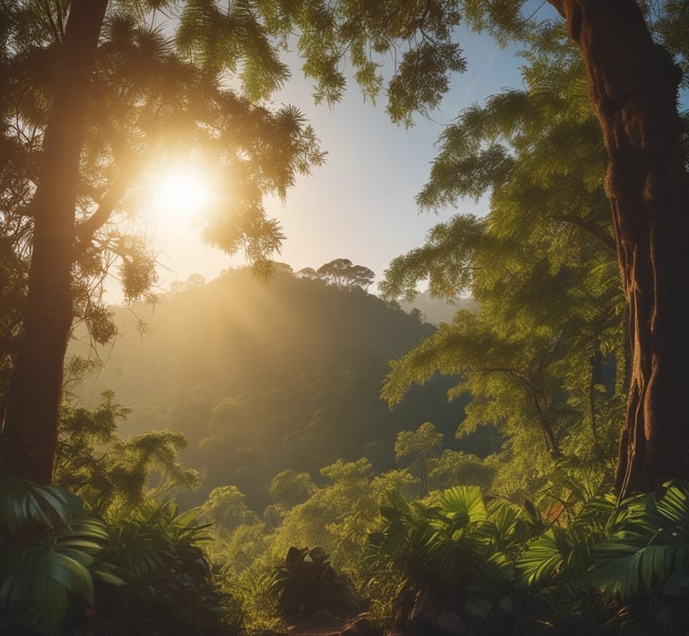 Close-up of a natural luffa sponge hanging in soft sunlight