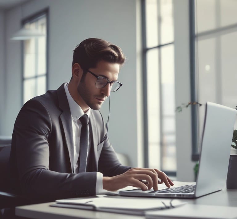 A friendly meeting between a client and our tax specialist discussing returns.