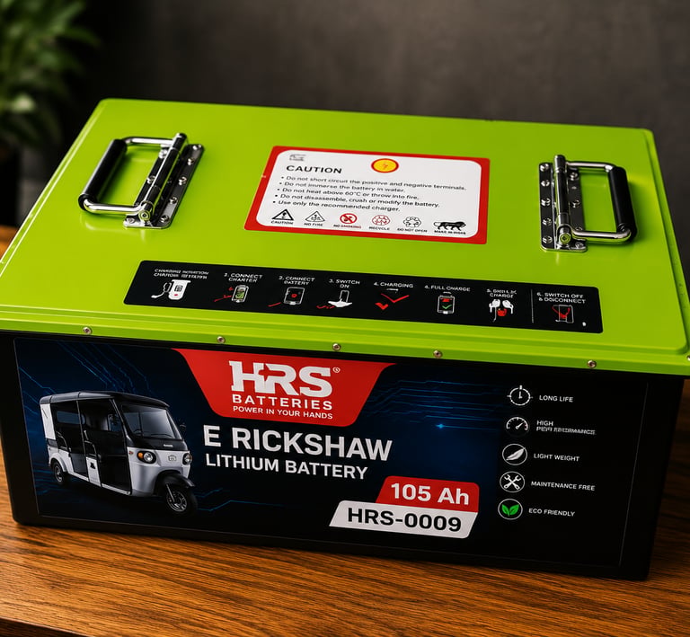 HRS Lithium Battery Green Variant 105Ah