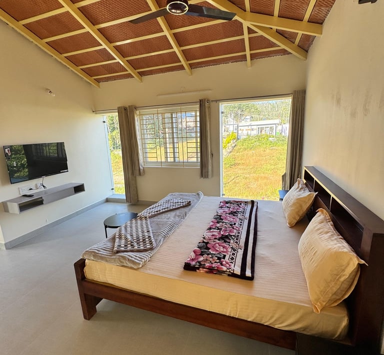 Spacious Family Suite Room with Glass - Mountain View