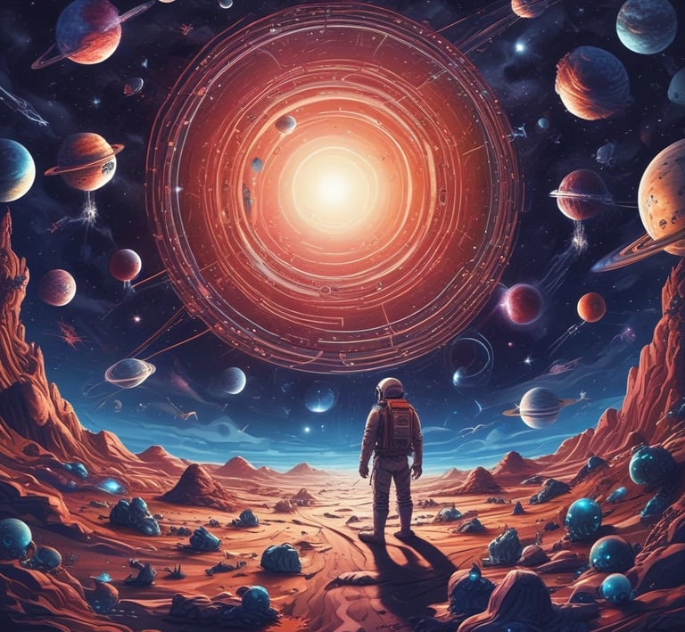 Dynamic background showing robotic arms and digital data streams blending with youthful sports action.