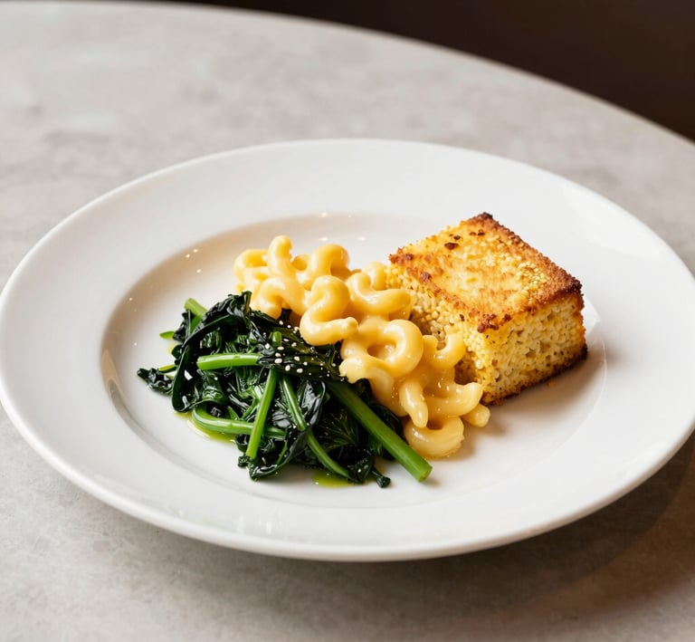 An overhead shot of a luxurious dessert table with delicate pastries and fine details on soft cream linens.
