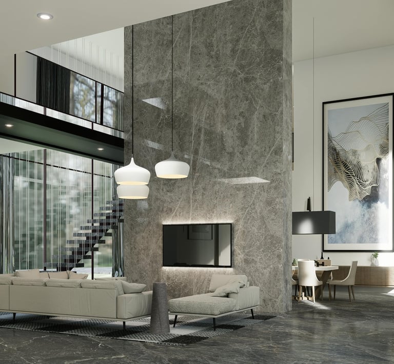 Alçı ve boya sonrası ferahlatılmış iç mekân