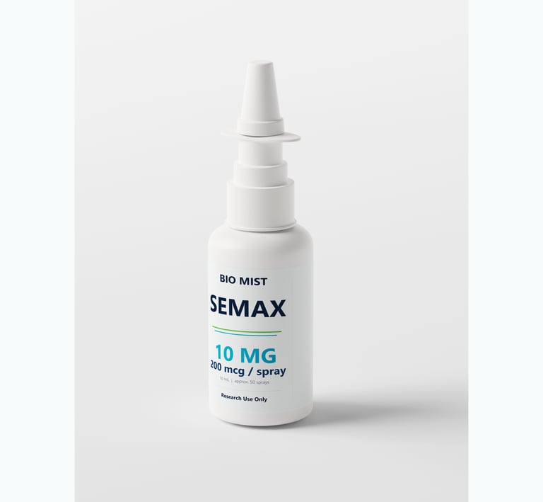 Bio Mist 10 mL nasal research spray bottle.