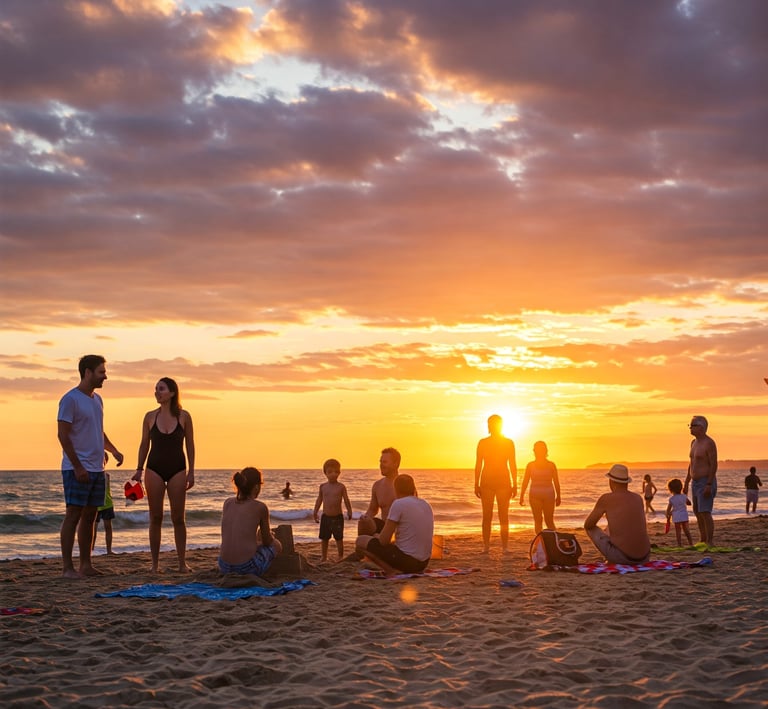 beach sunset
