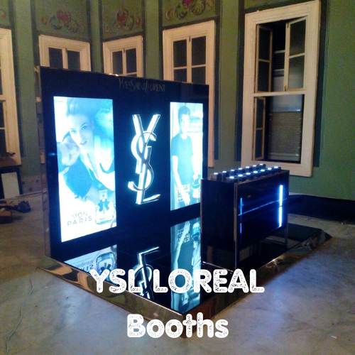 loreal metal booths