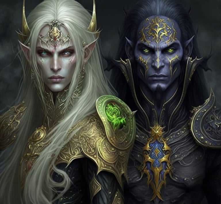 Zeratul and Zirael, the twin gods
