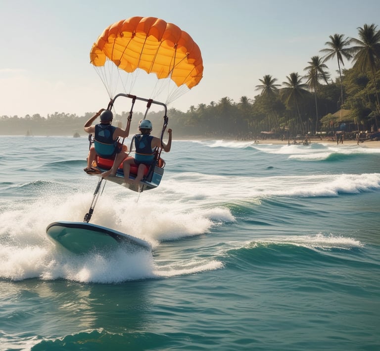 A group photo of smiling guests with their tour guide in front of a famous Balinese temple.