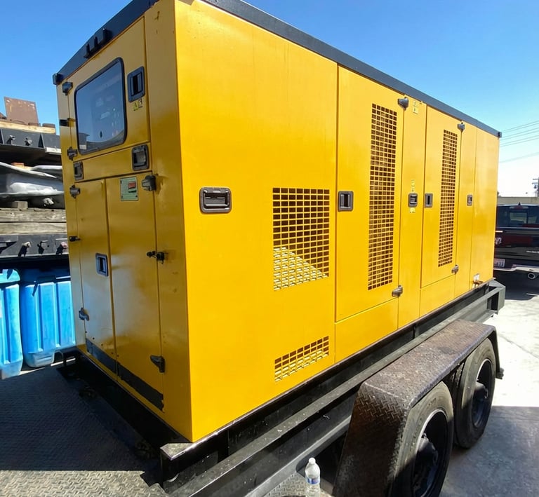 Yellow Generator Outside