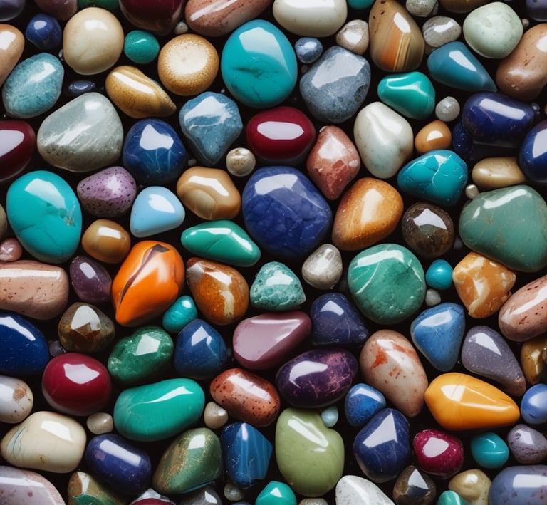 A collection of fashion accessories is artfully arranged on a light surface. Items include a vibrant red handbag with intricate floral embroidery, a white quilted purse with black and pink rose patterns, a gold chain, a red lipstick, a mascara, a ring, small polished stones, and a bottle of perfume. The color palette is dominated by red, pink, gold, and white hues, exuding a sense of elegance and luxury.