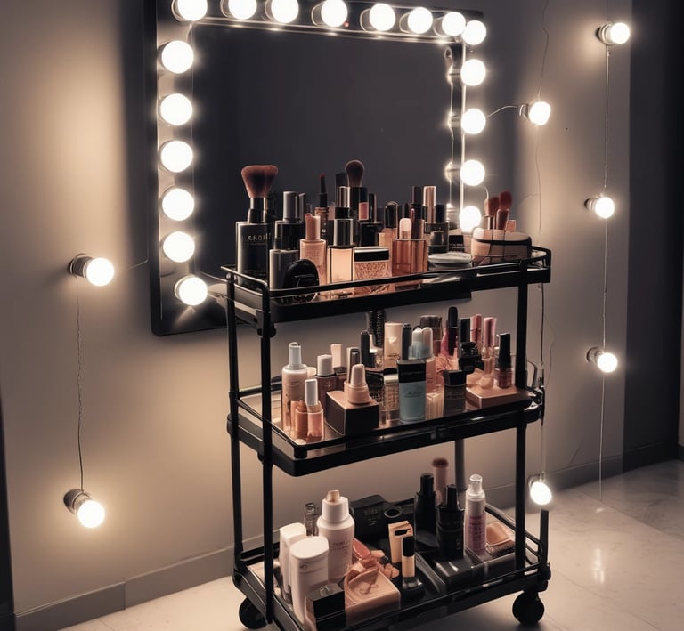 A client smiling while getting a detailed tattoo on their forearm.