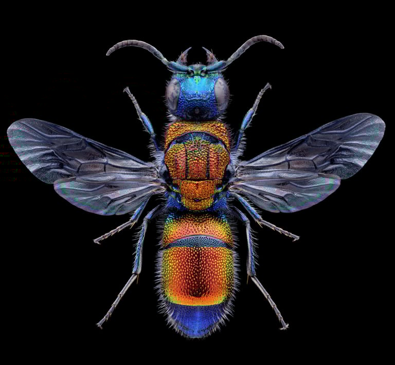 Chrysis viridula female