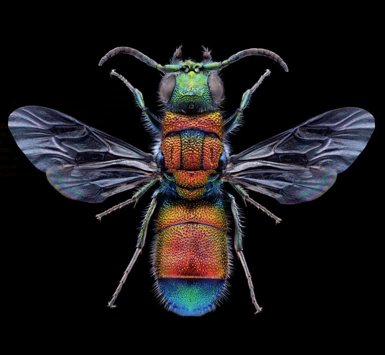 Chrysis viridula male