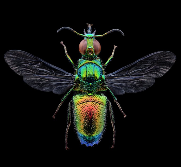 Stilbum cyanurum Male