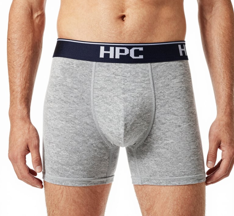 A stylish display of men's boxer shorts in various colors and patterns.