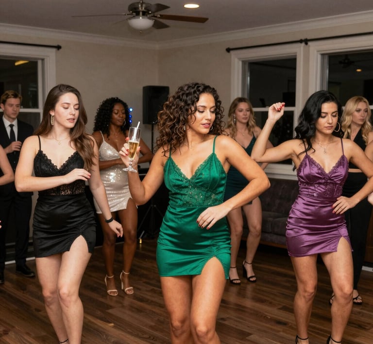 The photographer blending into the scene, capturing the genuine connections and fun of the night.