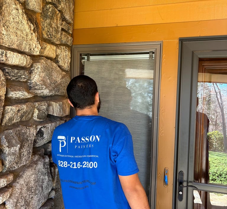 passion painters employee working, morganton, nc