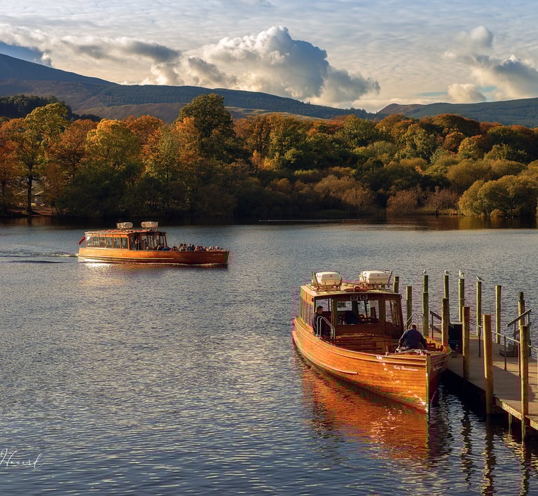Boats at Derwentwater ©Mick Howard