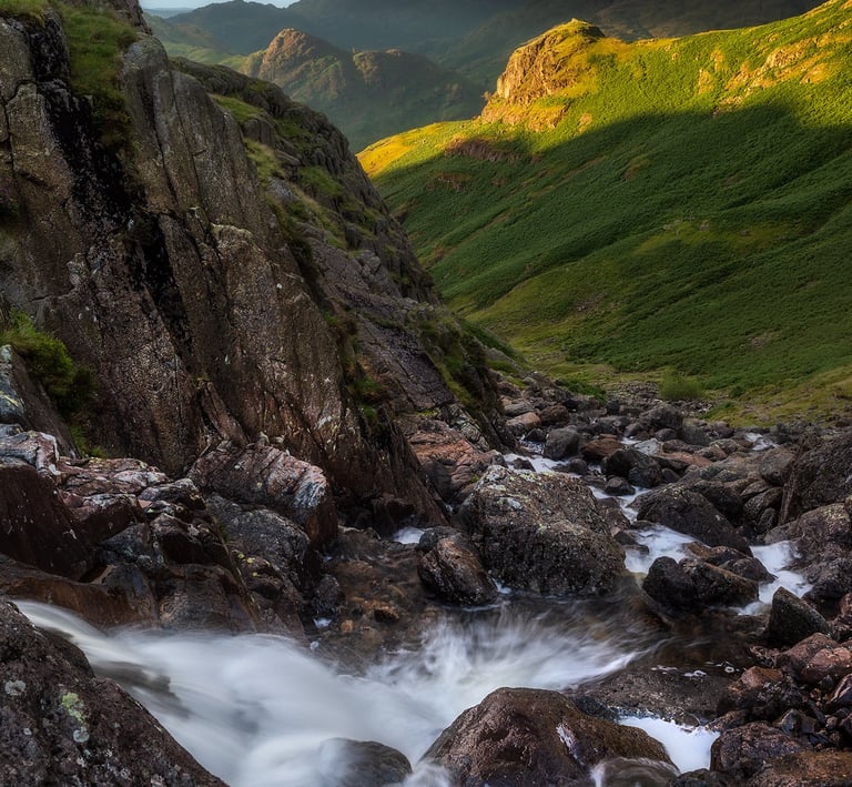 A cascade on Stickle Gill in the Lake District, Cumbria ©Mick Howard