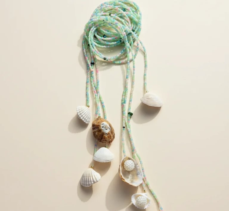 collar verde agua