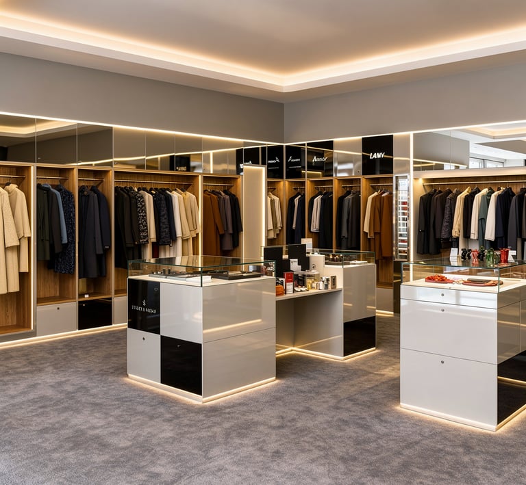 Proyecto retail: perfiles LED de gran longitud integrados en estanterías.