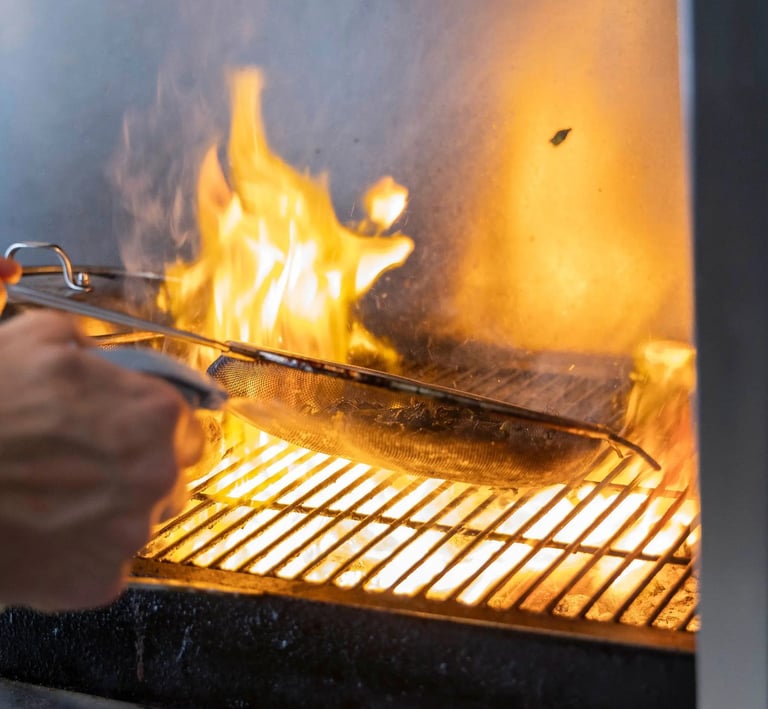 fuoco brace griglia losko ristorante