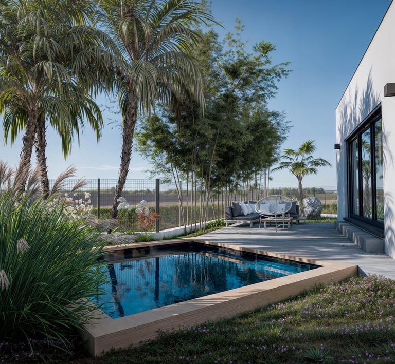 jardin petite piscine