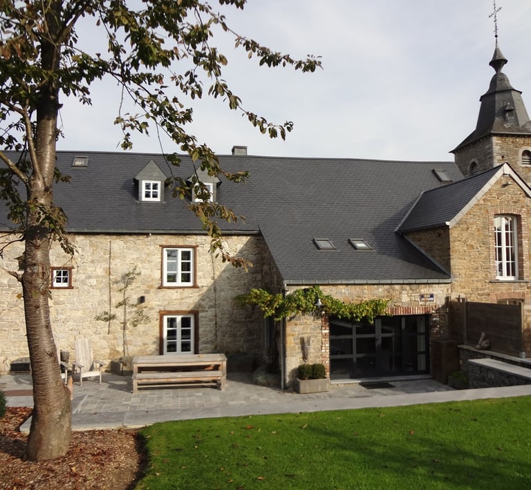 Terrasse de la maison d'hôtes à Crupet
