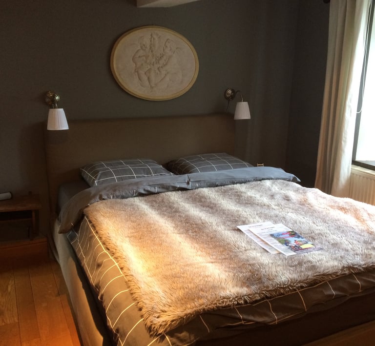 chambre de la maison d'hôtes à Crupet