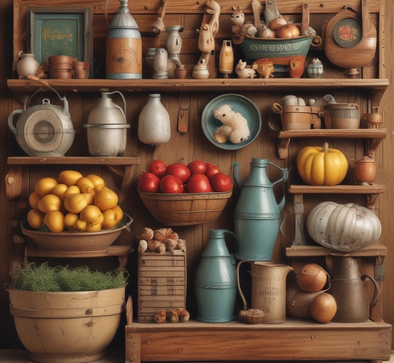 Granny Reds’ pickled eggs displayed on a wooden board with fresh herbs and spices around.