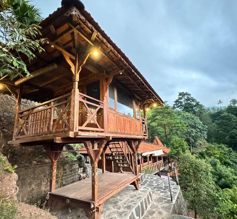 Custom Joglo pavilion designed for luxury resort development using high quality reclaimed teak wood materials