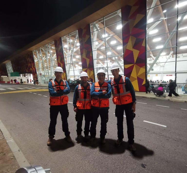 Equipo acústico aeropuerto Chile