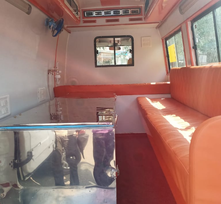 Dead body freezer ambulance 