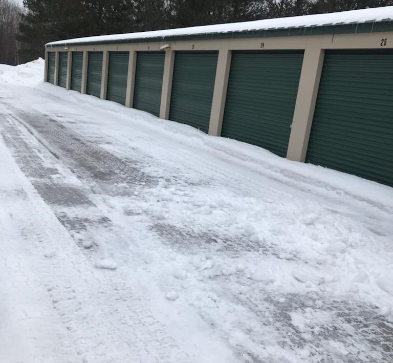Self Storage Units, Hurley, WI - Winter
