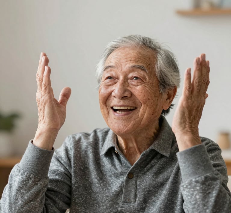 A friendly professional assisting a client with pension documents in a modern office