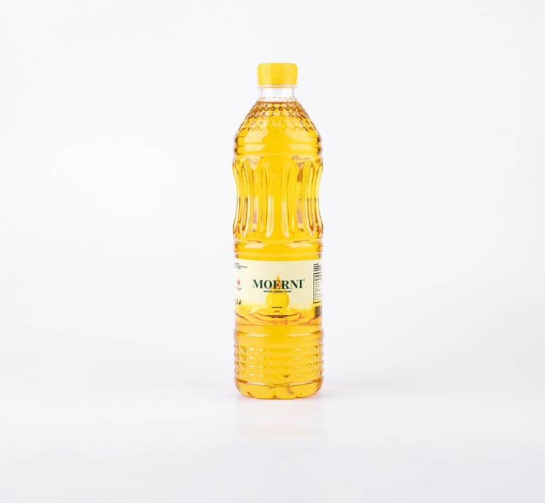 Minyak goreng Moerni 1 liter, minyak goreng berkualitas untuk kebutuhan memasak di rumah.