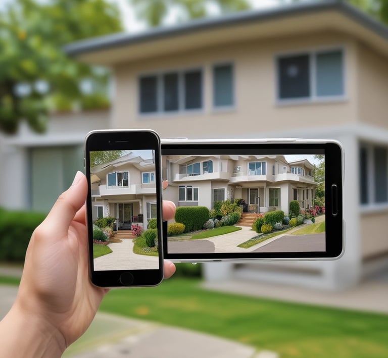 A view of a secure entrance with access control features.