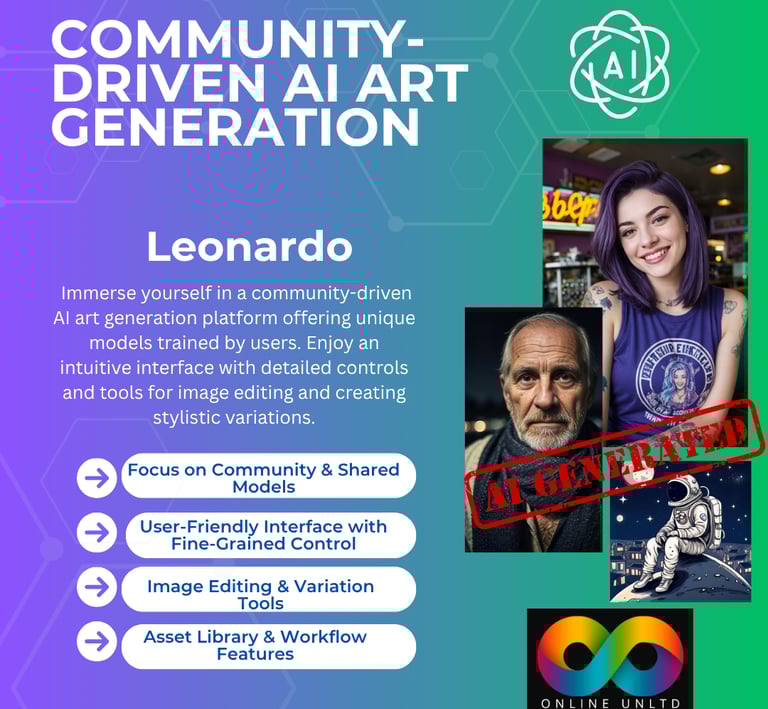 Leonardo AI image creation tool