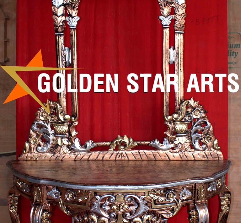 Console table with frame 