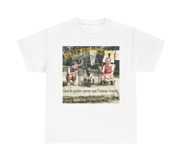 T-shirt antiraciste oiseau se plaint