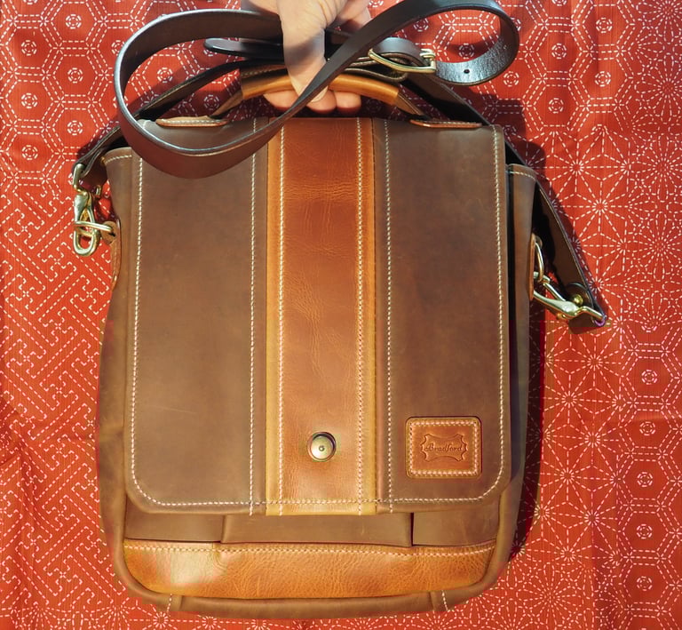 brown leather bag for men
