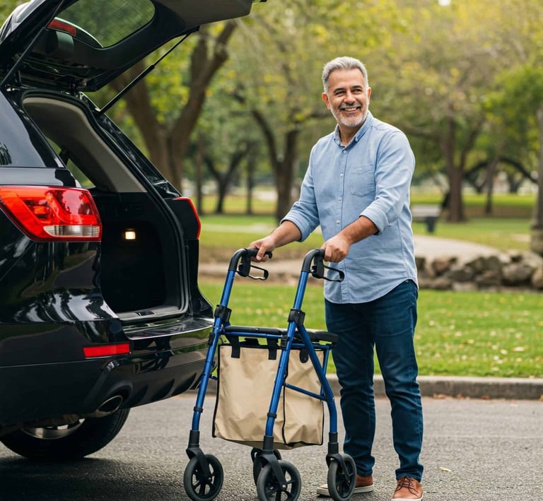 How to use a rollator