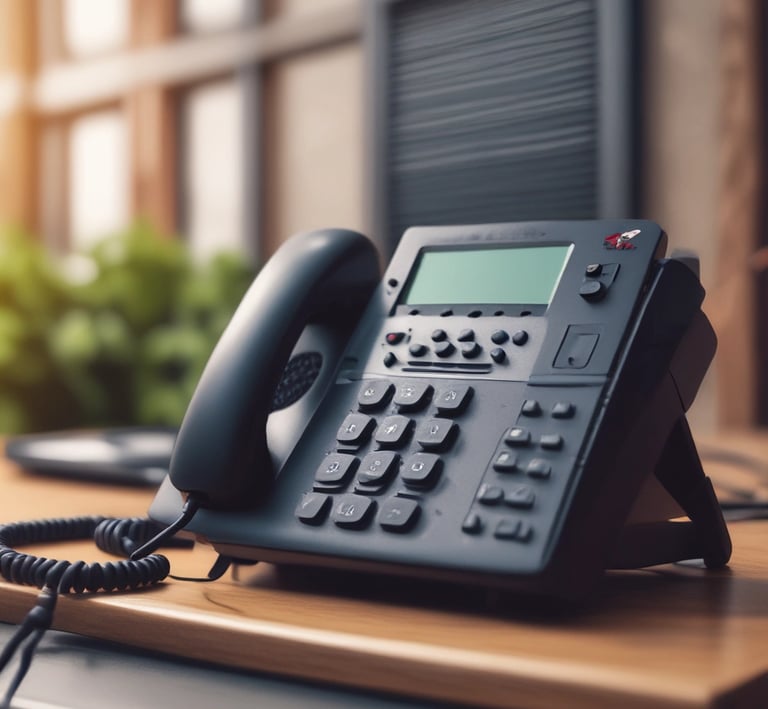 A cloud-shaped object with server racks is connected via cables to a computer monitor. The setup is surrounded by several black squares on a blue background, evoking concepts of cloud computing and data networks.