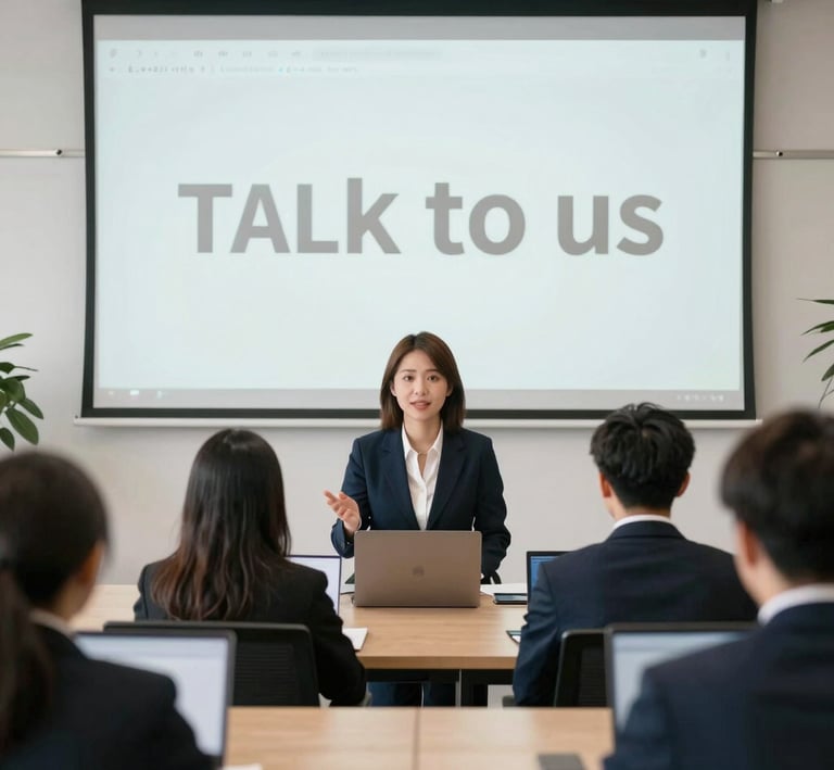 A professional consultant discussing insurance options with a client in a bright office.