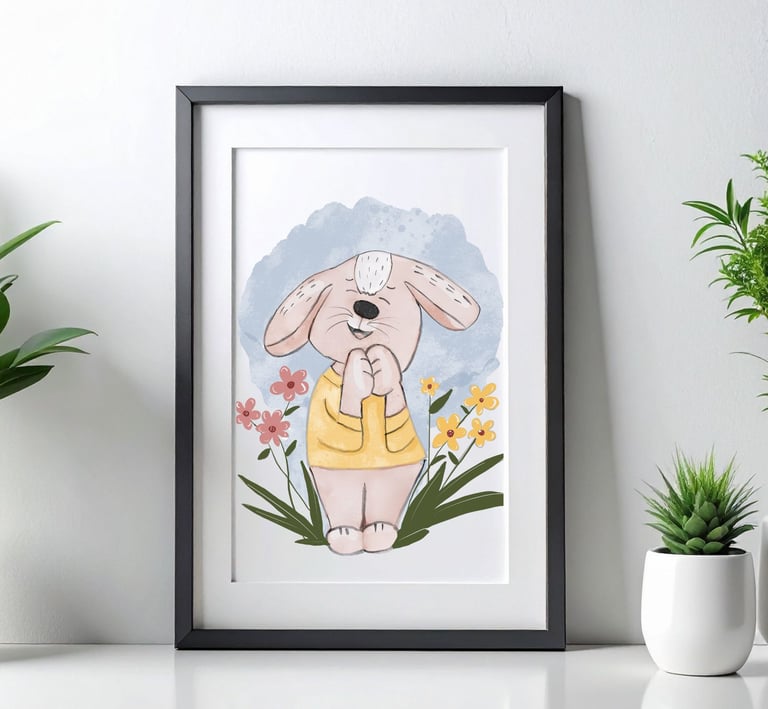 Paint Party Kit of a Spring Bunny