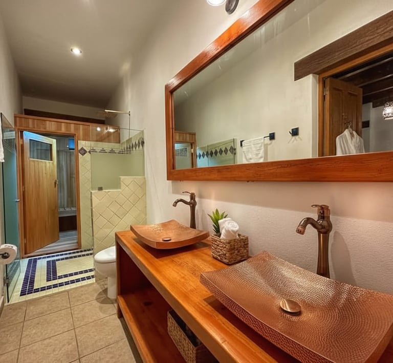 acabados en cobre y talavera artesanal